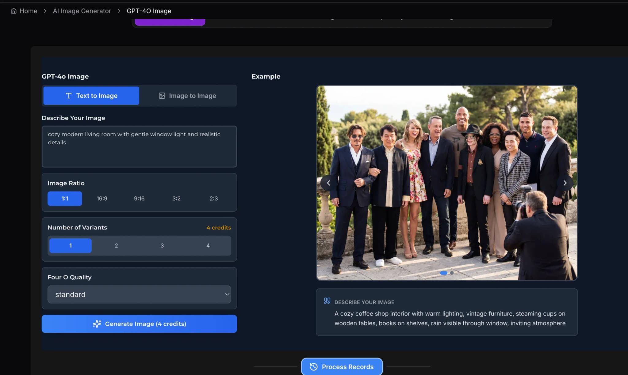 説明またはアップロード