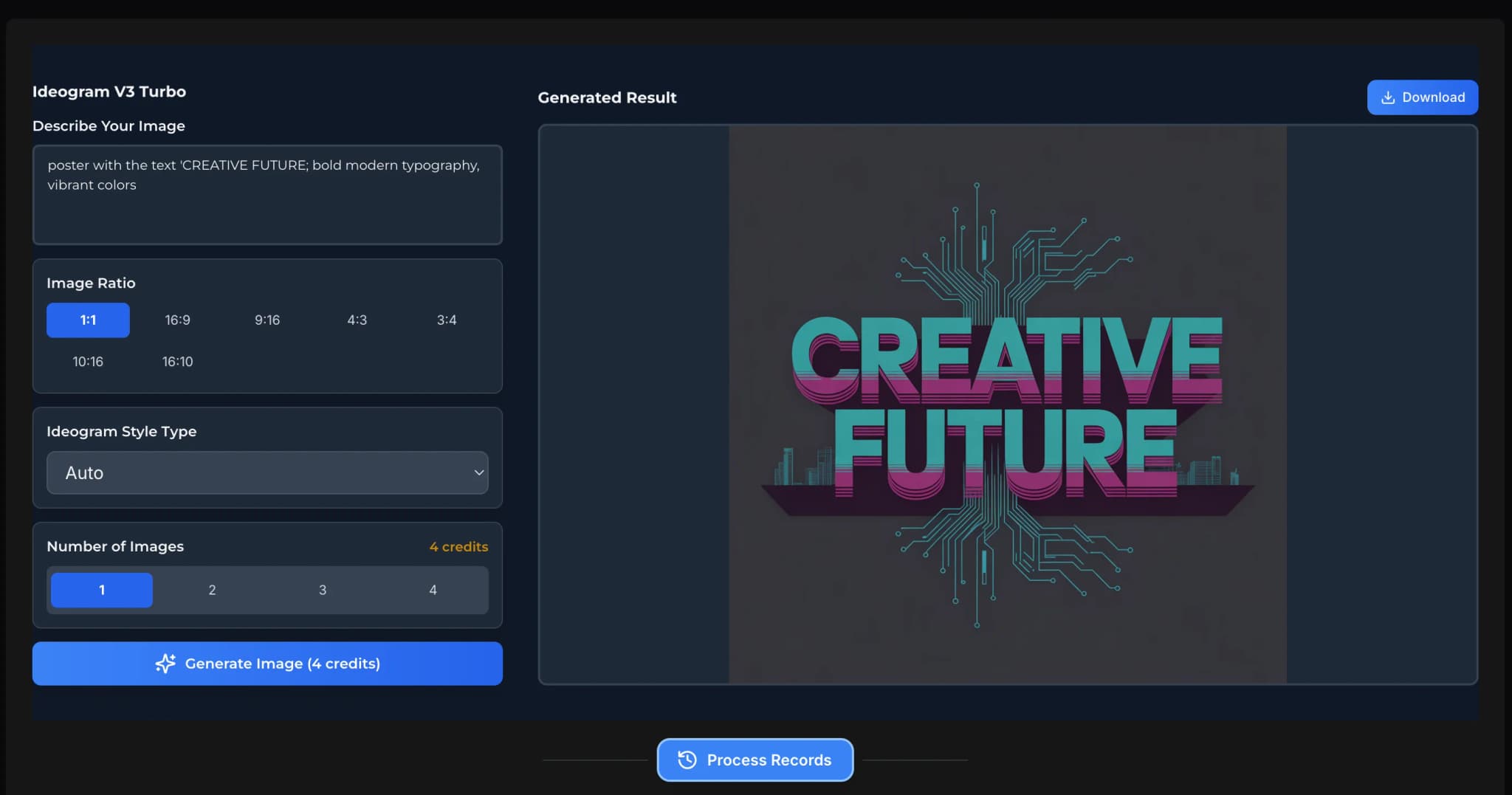 Generieren & Sofort herunterladen