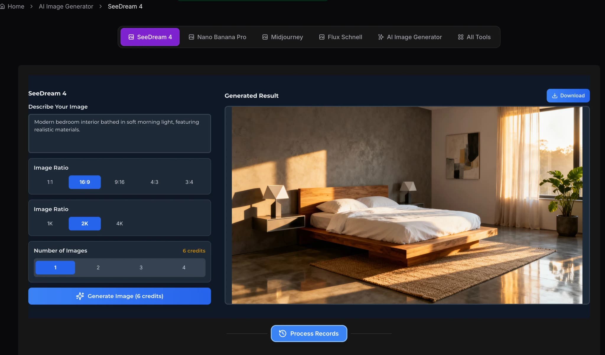 4Kで生成＆ダウンロード