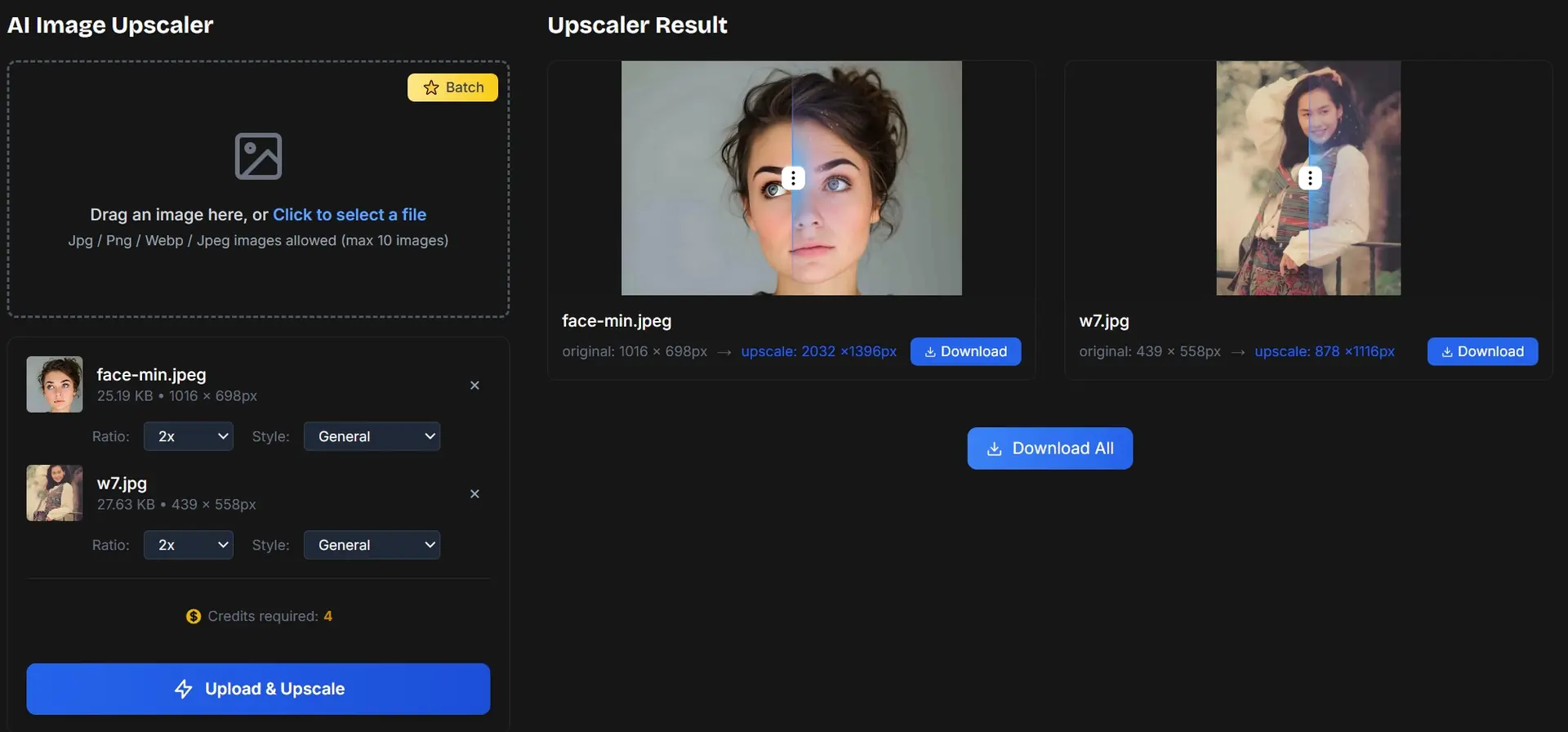 Comenzar a Mejorar Haga clic en el botón de mejorar