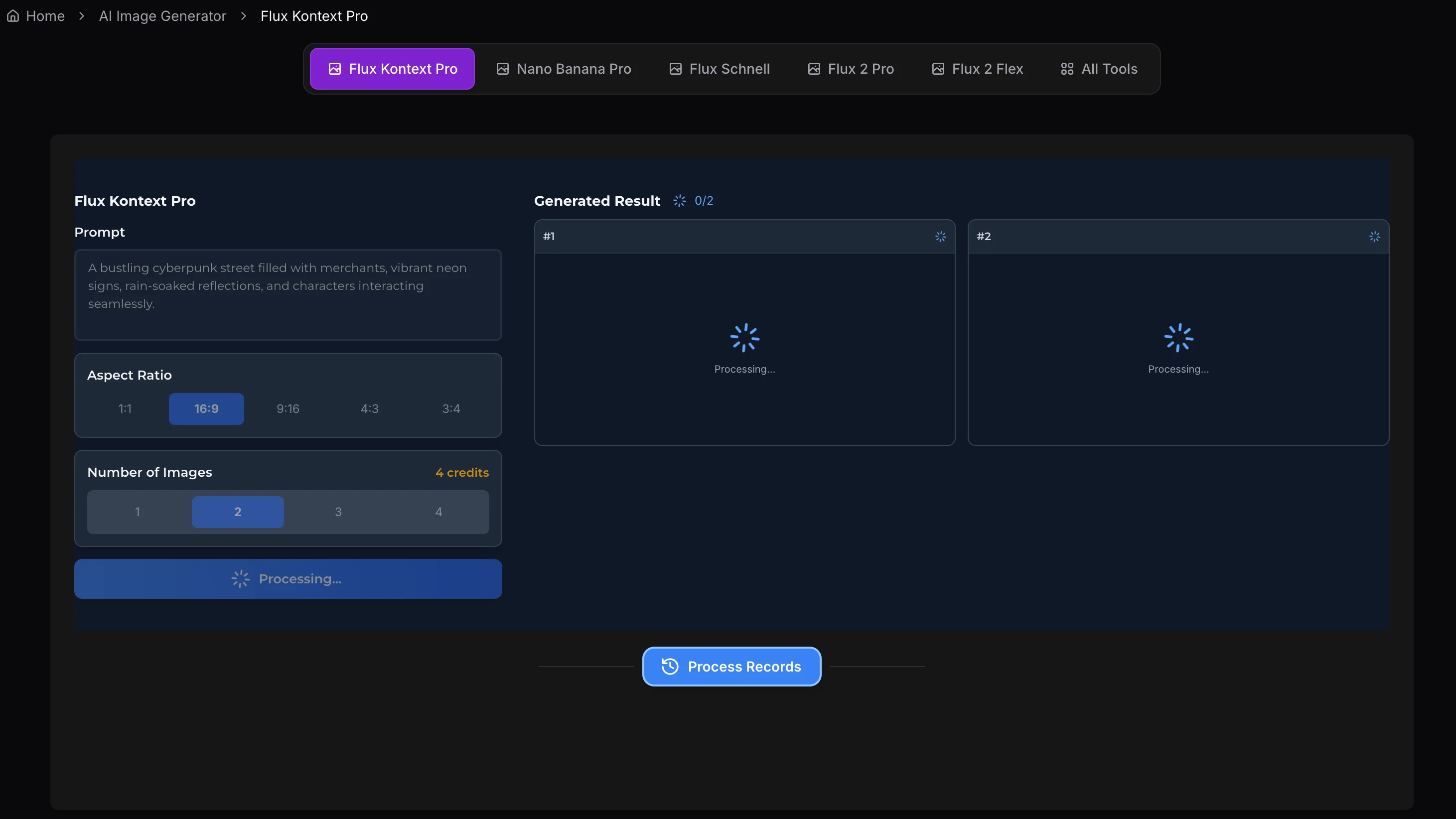 Choisissez les paramètres