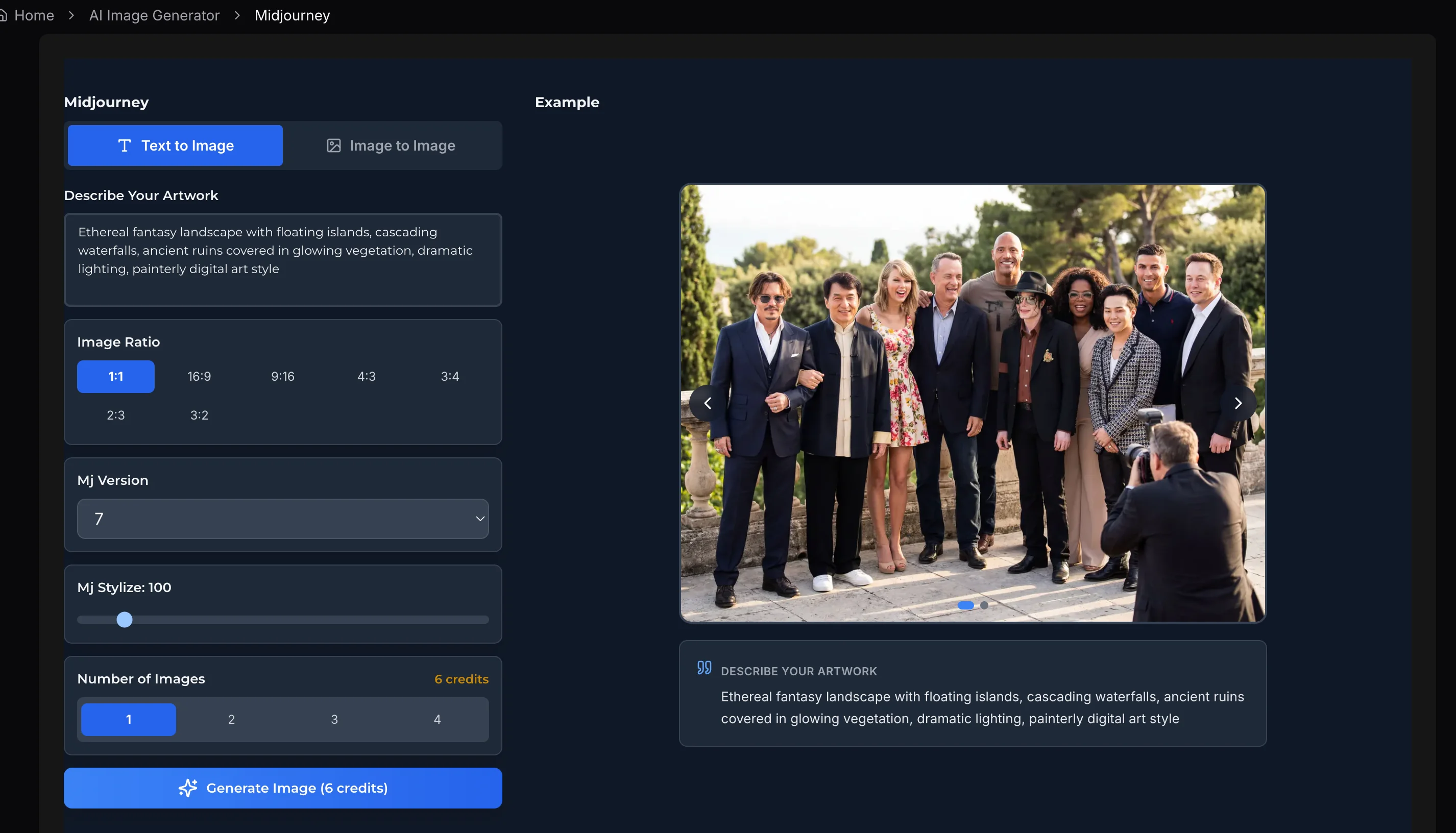 Générez et affinez votre œuvre